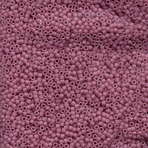 Japanese Miyuki Delica Glass Seed Bead Size 11 - Deep Rose - Opaque Semi-matte Finish