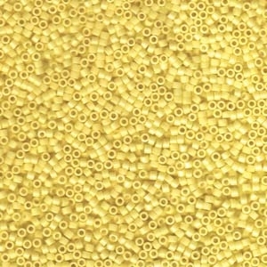 Japanese Miyuki Delica Glass Seed Bead Size 11 - Canary Yellow - Opaque Finish