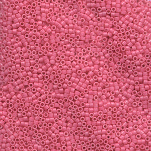 Japanese Miyuki Delica Glass Seed Bead Size 11 - Bright Rose - Opaque Finish