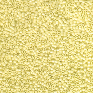 Japanese Miyuki Delica Glass Seed Bead Size 11 - Whipped Butter - Opaque Finish