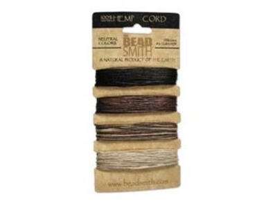 .55mm (10 lb. test) 4 neutral colors Hemp Twine | Hemp Twine