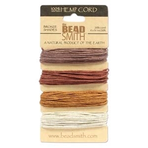 1mm (20 lb. test) Topaz shades Hemp Twine | Hemp Twine