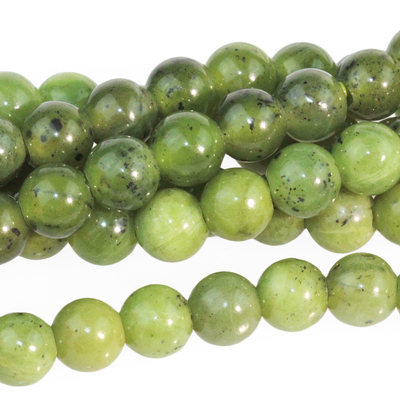 Jade 6mm round deep green | Gemstone Beads