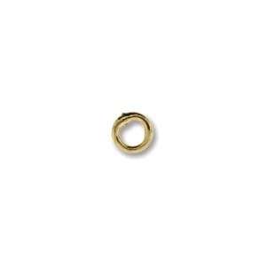 base metal 4mm soldered jumpring gold finish | Findings