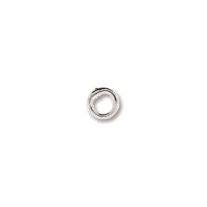 base metal 4mm soldered jumpring silver finish | jumpring