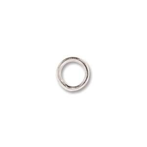 base metal 6mm soldered jumpring silver finish | jumpring