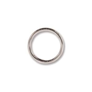 base metal 10mm soldered jumpring silver finish | Findings