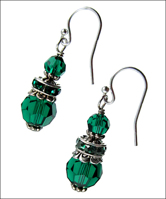 Emerald Valley Earrings | DIY Jewelry-making Project Kit