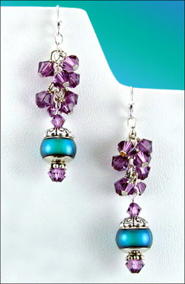 Moody Lilac Earrings | Mirage Mood Bead Kits