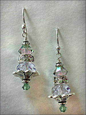 Tropical Fountain of Youth Swarovski Earrings | Earrings