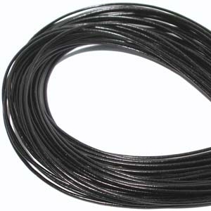 2.5mm round leather thong (Greece) black Leather Cord | Leather Cord