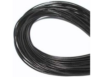 2mm round leather thong (Greece) black Leather Cord | Leather Cord