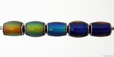 6 x 10mm Mirage Barrel Color-changing Mood Beads | Thermosensitive Specialty Beads