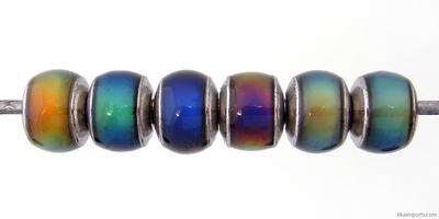 7 x 8mm Mirage Rondell Color-changing Mood Beads | Thermosensitive Specialty Bead