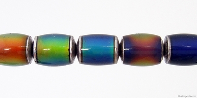 8 x 12mm Mirage Barrel Color-changing Mood Bead | Thermosensitive Specialty Beads