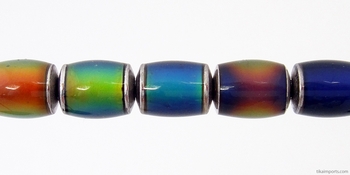 8 x 12mm Mirage Barrel Color-changing Mood Beads | Thermosensitive Specialty Beads
