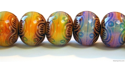 13 x 16mm Mirage Chinese Lantern Color-changing Mood Bead | Thermosensitive Specialty Beads