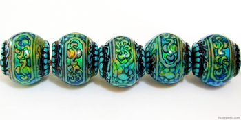11 x 12.5mm Mirage Blue Mystique Color-changing Mood Beads | Thermosensitive Specialty Beads