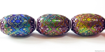 21.5 x 13mm Mirage Persian Beauty Color-changing Mood Bead | Thermosensitive Specialty Beads