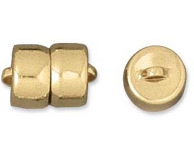 9mm Magnetic Clasp - Gold Finish - 12 Pack | Base Metal Jewelry Clasps | Findings