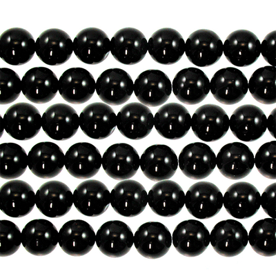 10mm Round Black Onyx Stone Beads | Natural Semiprecious Gemstone