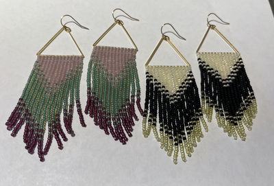 Beaded Fringe Earrings | Classes and Events