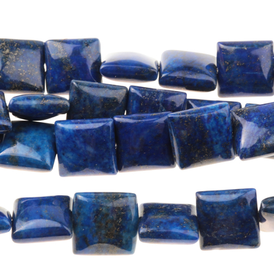 Lapis 12mm square dark blue | Gemstone Beads