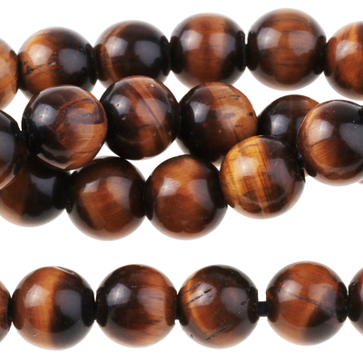 Tiger Eye 8mm round rich golden brown | Gemstone Beads