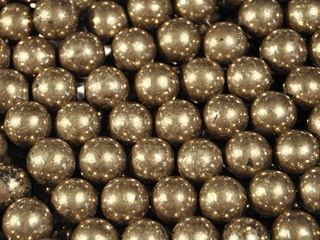 10mm Round Pyrite Stone Bead - Rich Gold | Fool's Gold | Natural Semiprecious Gemstone