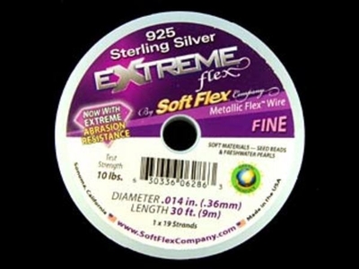.014 (thin), 21 strand sterling silver, non tarnish, 19 strand Soft Flex Wire | Soft Flex Wire