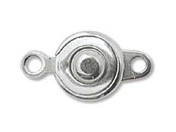 8mm Ball and Socket Clasp - Silver Copper Finish - 10 Pack | Base Metal Jewelry Clasps | Findings