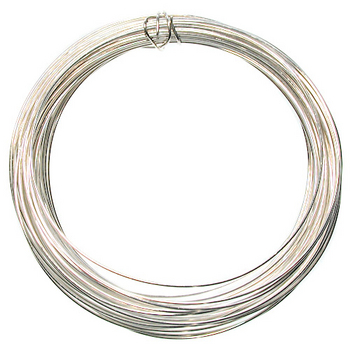 18 Gauge Round Sterling Silver Half Hard Metal Wire - 12 Feet | Metal Wire for Wire-twisting and Wire-wrapping Jewelry and Crafts