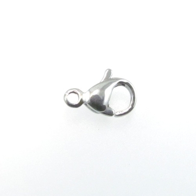 6 x 9mm Stainless Steel Lobster Claw Clasp - 12 Pack | Base Metal Jewelry Clasps | Findings