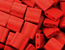 Japanese Miyuki Tila Bead - Brick Red - Matte Metallic Finish | Glass Seed Beads