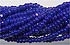 Czech Charlotte Glass Seed Bead Size 13 - Royal Blue AB - Opaque Iridescent Finish