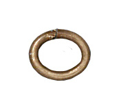Image lead free pewter 6 x 4.5mm - 20g oval jumpring jumpring antique brass finish