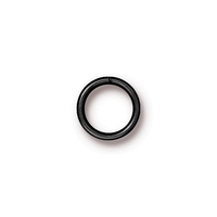 Image brass 10mm with 8mm I.D. - 18g open jumpring jumpring gunmetal black oxide