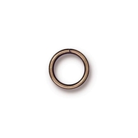 Image brass 10mm with 8mm I.D. - 18g open jumpring jumpring antique brass finish