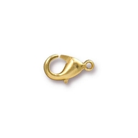 Image brass 7 x 12mm lobster claw clasp gold finish