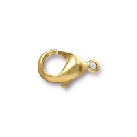 Image brass 9 x 15mm lobster claw clasp gold finish