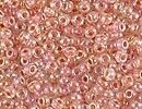 Image Seed Beads Miyuki Seed size 11 peach lined crystal ab color lined iridescent
