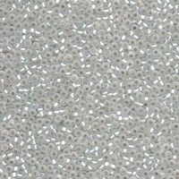 Image Seed Beads Miyuki Seed size 11 crystal silver lined matte