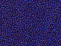 Image Seed Beads Miyuki Seed size 11 dark sapphire silver lined