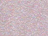 Image Seed Beads Miyuki Seed size 11 pale pink ab transparent iridescent
