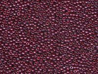 Image Seed Beads Miyuki Seed size 11 cranberry gold luster