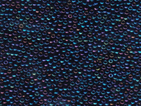 Image Seed Beads Miyuki Seed size 11 blue iris metallic iridescent