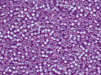 Image Seed Beads Miyuki Seed size 11 violet silver lined matte