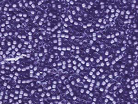 Image Seed Beads Miyuki Seed size 11 light amethyst w/lilac color lined semi-matte