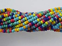 Image Seed Beads Czech Seed size 11 mixed colors opaque matte