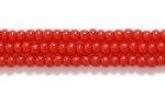 Image Seed Beads Czech Seed size 11 dark red opaque